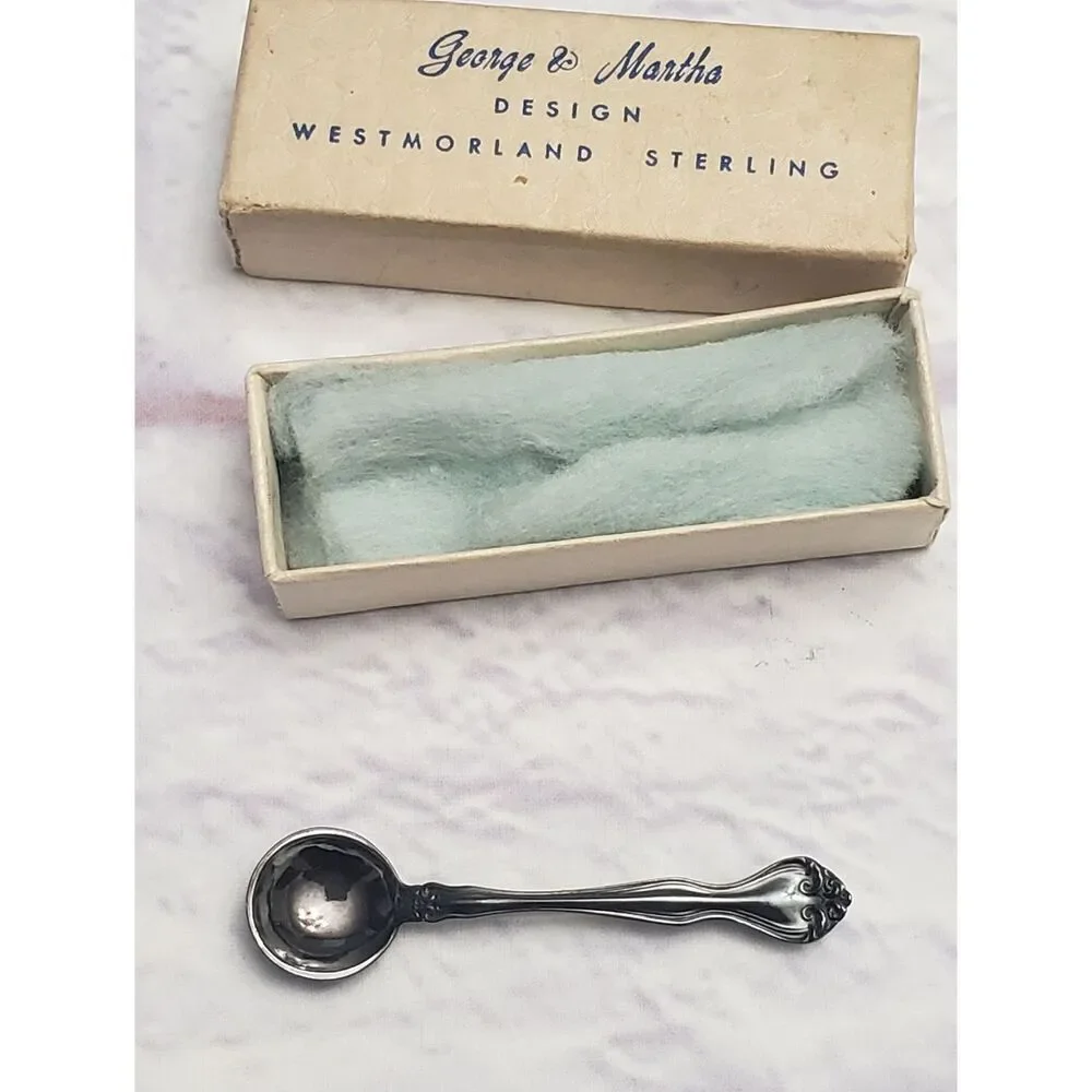 Vintage GEORGE & MARTHA WESTMORLAND Signed Sterling Silver Spoon Brooch Boxed